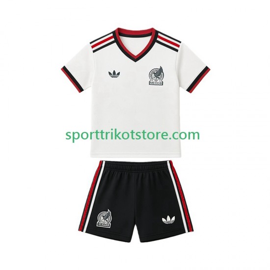 Mexiko Kinderset Auswärts trikot WM 2026 Kurzarm