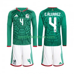 Mexiko Kinderset Heim trikot WM 2026 Langarm Edson Alvarez 4