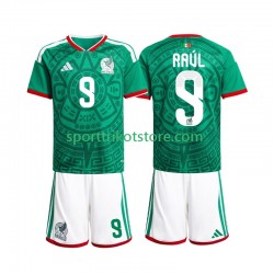 Mexiko Kinderset Heim trikot WM 2026 Kurzarm Raul Jimenez 9