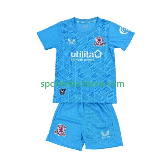 Middlesbrough Kinderset Heim trikot 2025-2026 Kurzarm Torwart