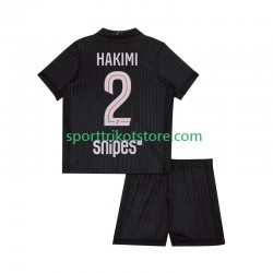 Paris Saint-Germain Kinderset Viertes trikot 2025-2026 Kurzarm Achraf Hakimi 2