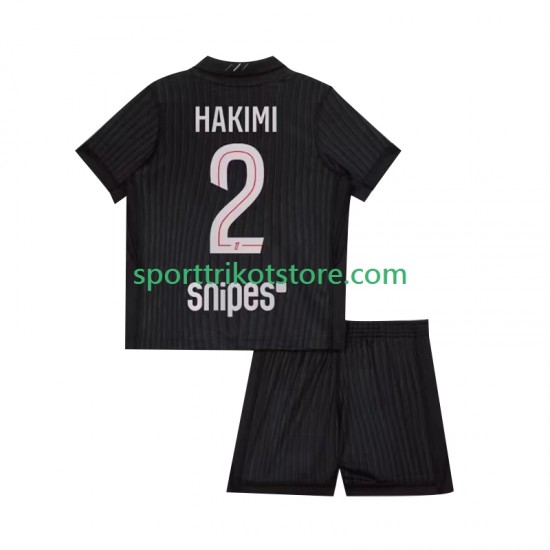 Paris Saint-Germain Kinderset Viertes trikot 2025-2026 Kurzarm Achraf Hakimi 2
