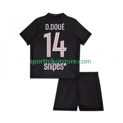 Paris Saint-Germain Kinderset Viertes trikot 2025-2026 Kurzarm Desire Doue 14