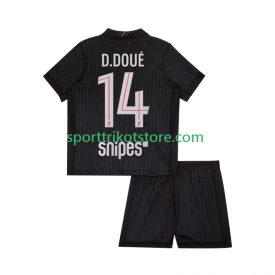 Paris Saint-Germain Kinderset Viertes trikot 2025-2026 Kurzarm Desire Doue 14