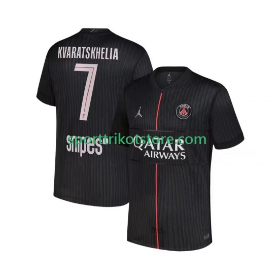 Paris Saint-Germain Herren Viertes trikot 2025-2026 Kurzarm Khvicha Kvaratskhelia 7