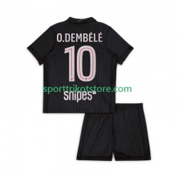 Paris Saint-Germain Kinderset Viertes trikot 2025-2026 Kurzarm Ousmane Dembele 10