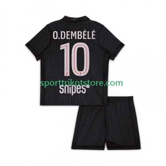 Paris Saint-Germain Kinderset Viertes trikot 2025-2026 Kurzarm Ousmane Dembele 10