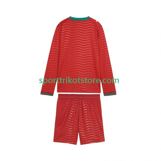 Portugal Kinderset Heim trikot WM 2026 Langarm