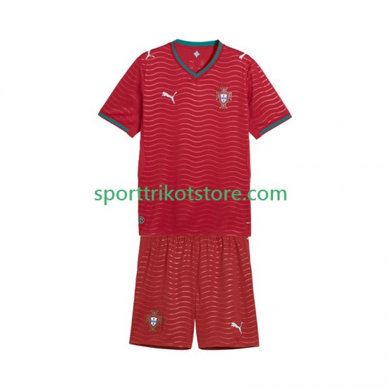Portugal Kinderset Heim trikot WM 2026 Kurzarm