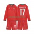Portugal Kinderset Heim trikot WM 2026 Langarm Rafael Leao 17