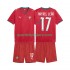 Portugal Kinderset Heim trikot WM 2026 Kurzarm Rafael Leao 17