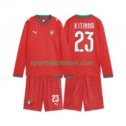 Portugal Kinderset Heim trikot WM 2026 Langarm Vitinha 23