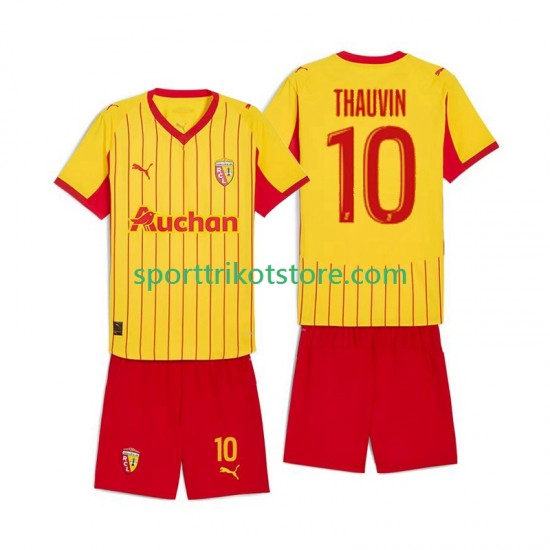 RC Lens Kinderset Heim trikot 2025-2026 Kurzarm Florian Thauvin 10