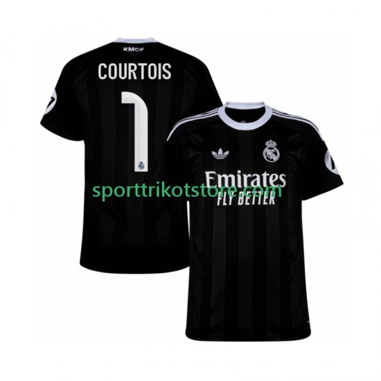 Real Madrid Herren Ausweich trikot 2025-2026 Kurzarm Torwart Thibaut Courtois 1