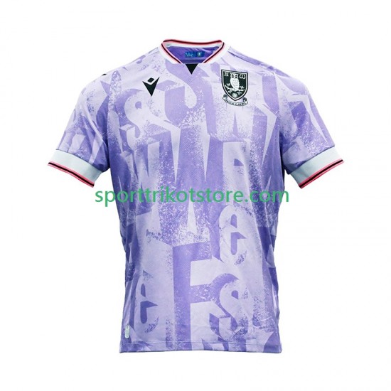 Herren Auswärts trikot 2025-2026 Kurzarm Sheffield Wednesday