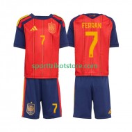 Spanien Kinderset Heim trikot WM 2026 Kurzarm Ferran Torres 7