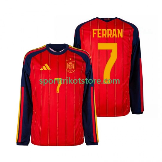 Spanien Herren Heim trikot WM 2026 Langarm Ferran Torres 7