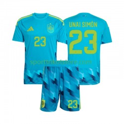 Spanien Kinderset Heim trikot WM 2026 Kurzarm Torwart Unai Simon 23