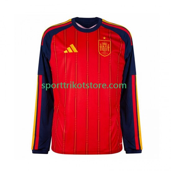 Spanien Herren Heim trikot WM 2026 Langarm