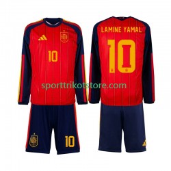 Spanien Kinderset Heim trikot WM 2026 Langarm Lamine Yamal 10
