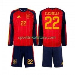 Spanien Kinderset Heim trikot WM 2026 Langarm Marc Cucurella 22