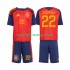 Spanien Kinderset Heim trikot WM 2026 Kurzarm Marc Cucurella 22