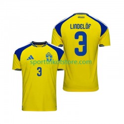 Schweden Herren Heim trikot 2026 Kurzarm Victor Lindelof 3