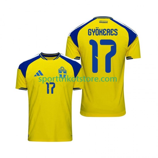 Schweden Herren Heim trikot 2026 Kurzarm Viktor Gyokeres 17