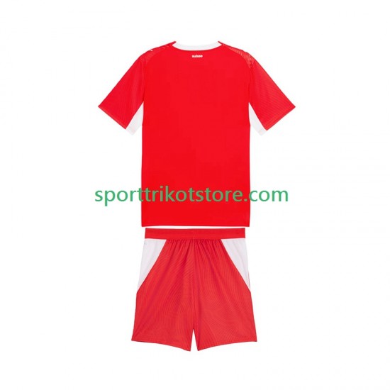 Schweiz Kinderset Heim trikot WM 2026 Kurzarm