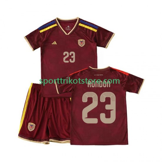 Venezuela Kinderset Heim trikot 2026 Kurzarm Salomon Rondon 23