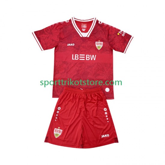 VfB Stuttgart Kinderset Auswärts trikot 2025-2026 Kurzarm