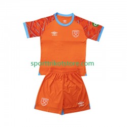 West Ham United Kinderset Auswärts trikot 2025-2026 Kurzarm Torwart