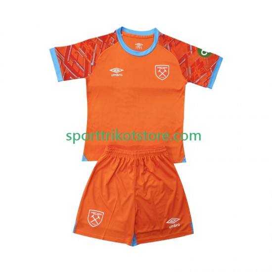 West Ham United Kinderset Auswärts trikot 2025-2026 Kurzarm Torwart