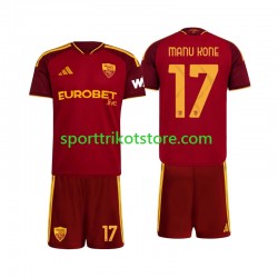 AS Rom Kinderset Heim trikot 2026-2027 Kurzarm Manu Kone 17