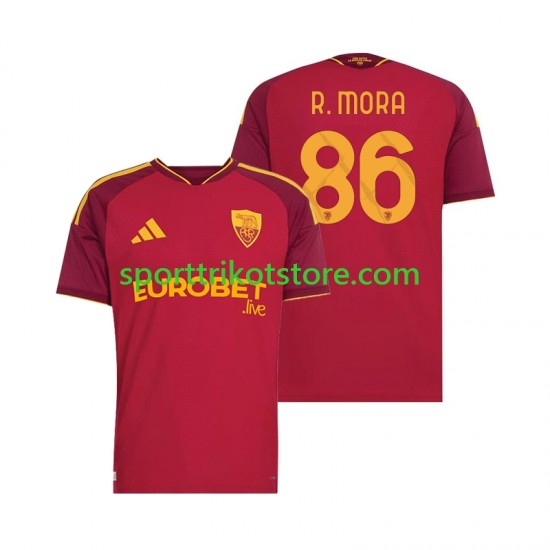 AS Rom Herren Heim trikot 2026-2027 Kurzarm Rodrigo Mora 86