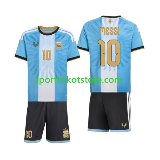 Argentinien Kinderset Heim trikot 2026-2027 Kurzarm Lionel Messi 10 Special