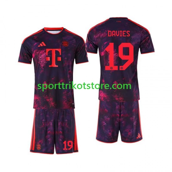 FC Bayern München Kinderset Ausweich trikot 2026-2027 Kurzarm Alphonso Davies 19