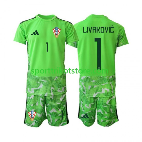 Kroatien Kinderset Heim trikot 2026-2027 Kurzarm Torwart Dominik Livakovic 25