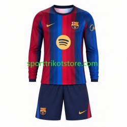 FC Barcelona Kinderset Heim trikot 2026-2027 Langarm