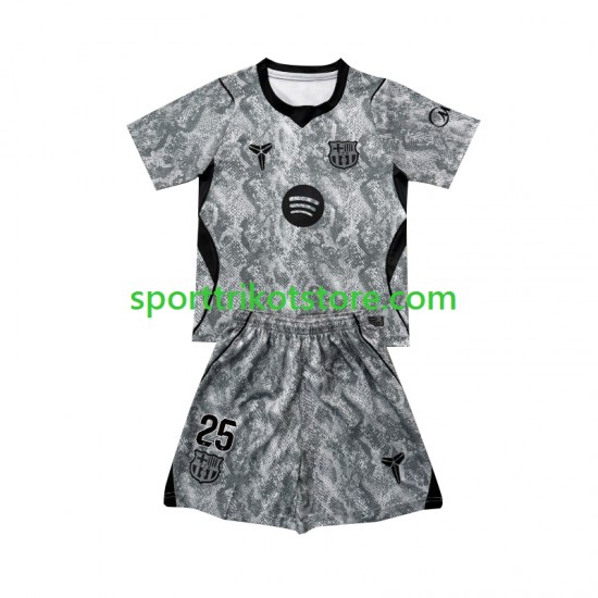 FC Barcelona Kinderset Auswärts trikot 2026-2027 Kurzarm Torwart Dominik Livakovic 25