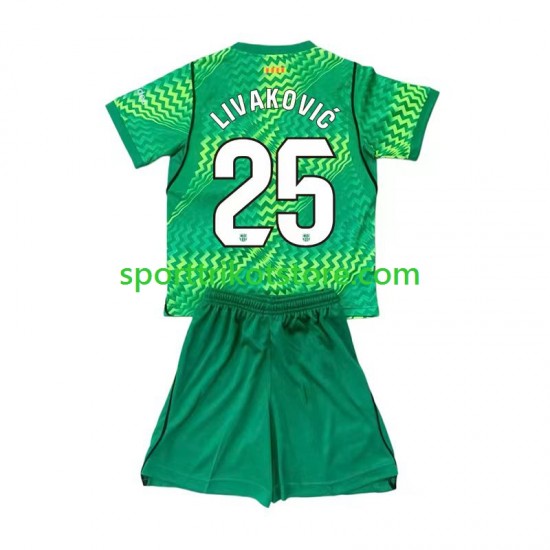 FC Barcelona Kinderset Heim trikot 2026-2027 Kurzarm Torwart Dominik Livakovic 25