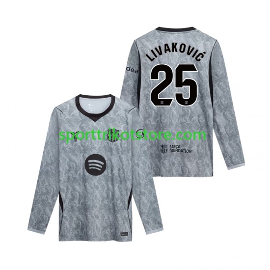 FC Barcelona Herren Auswärts trikot 2026-2027 Langarm Torwart Dominik Livakovic 25