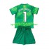 FC Barcelona Kinderset Heim trikot 2026-2027 Kurzarm Torwart Joan Garcia 1