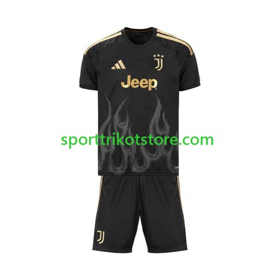 Juventus Turin Kinderset Ausweich trikot 2026-2027 Kurzarm