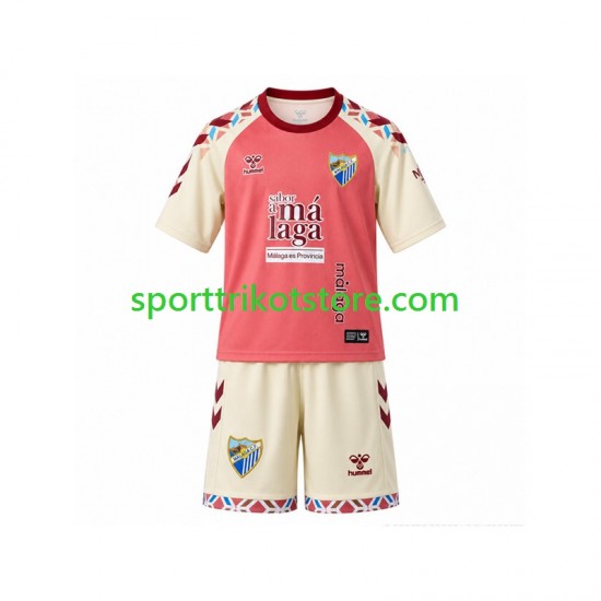 Málaga CF Kinderset Auswärts trikot 2026-2027 Kurzarm
