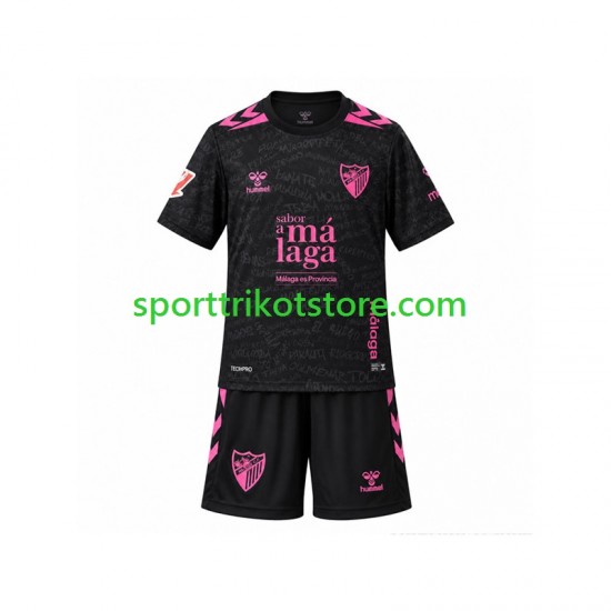 Málaga CF Kinderset Ausweich trikot 2026-2027 Kurzarm