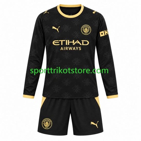 Manchester City Kinderset Auswärts trikot 2026-2027 Langarm