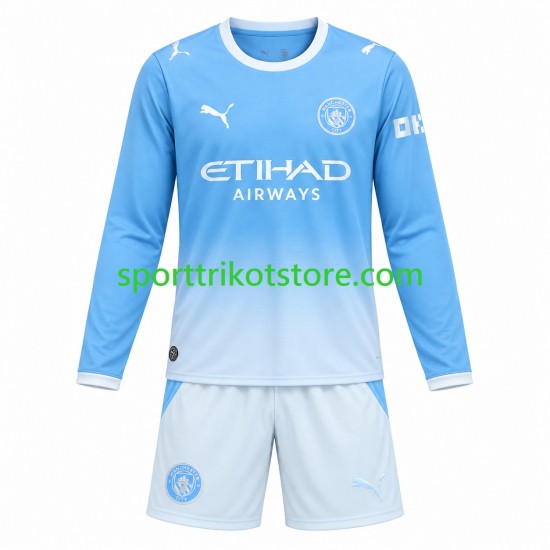 Manchester City Kinderset Heim trikot 2026-2027 Langarm