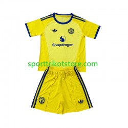 Manchester United Kinderset Ausweich trikot 2026-2027 Kurzarm Torwart