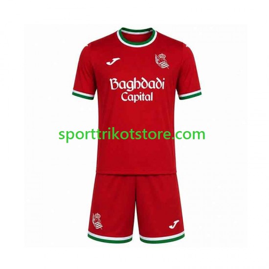 Real Sociedad Kinderset Ausweich trikot 2026-2027 Kurzarm